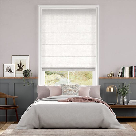 Roman Blind Acantha Snow White