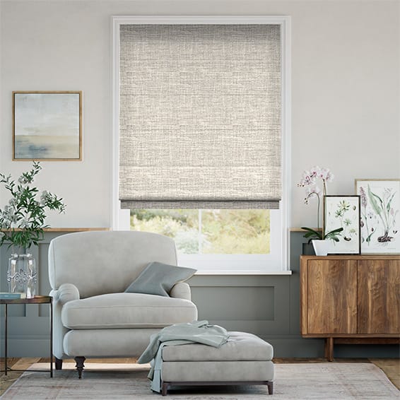 Roman Blind Alaina Speckled Silver 