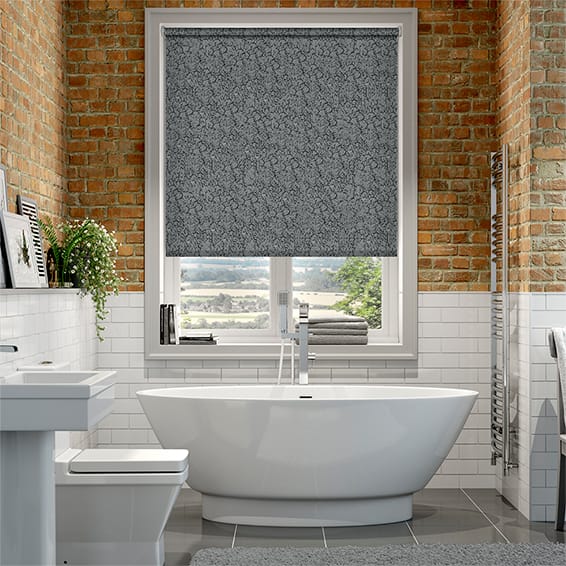 Roller Blind Alicante Blackout Marble Black