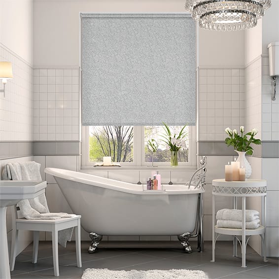 Roller Blind Alicante Blackout Marble Silver