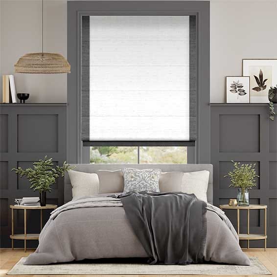 Roman Blind Allure Faux Silk Slate