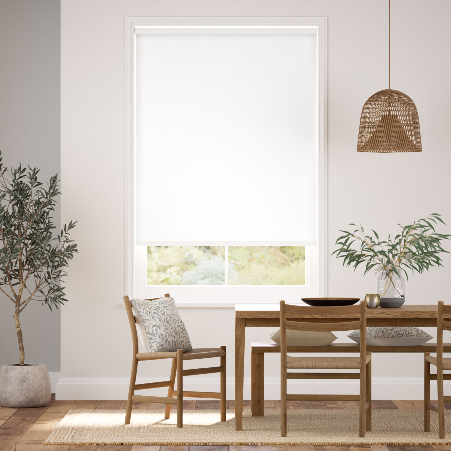 Roller Blind Antiviral Blackout Snow