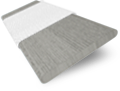 Faux Wood Blind Ash Grey Grain & Chalk - 50mm Slat immagine del campione 