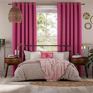 Bijou Linen Magenta Tende a bastone anteprima immagine