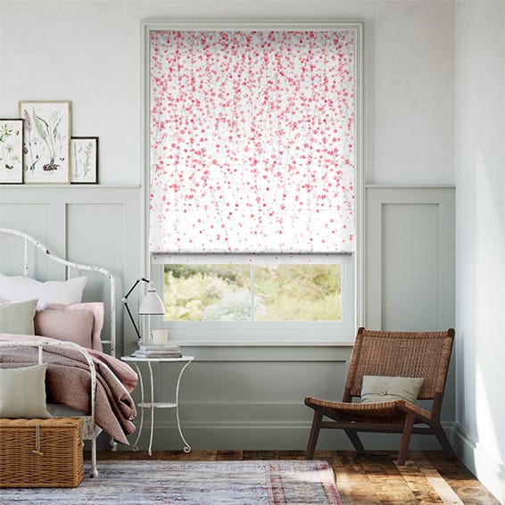 Roman Blind Blossom Coral