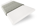 Veneziana in legno Brightest White and Elephant Grey - 50mm Slat immagine del campione 