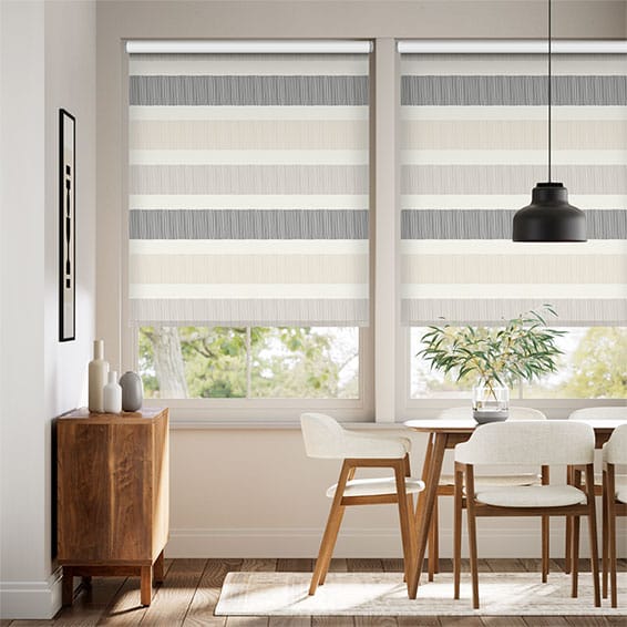 Roller Blind Cardigan Stripe Stone