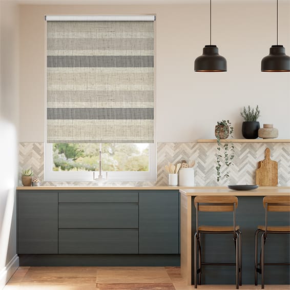 Roller Blind Choices Cardigan Stripe Linen Stone
