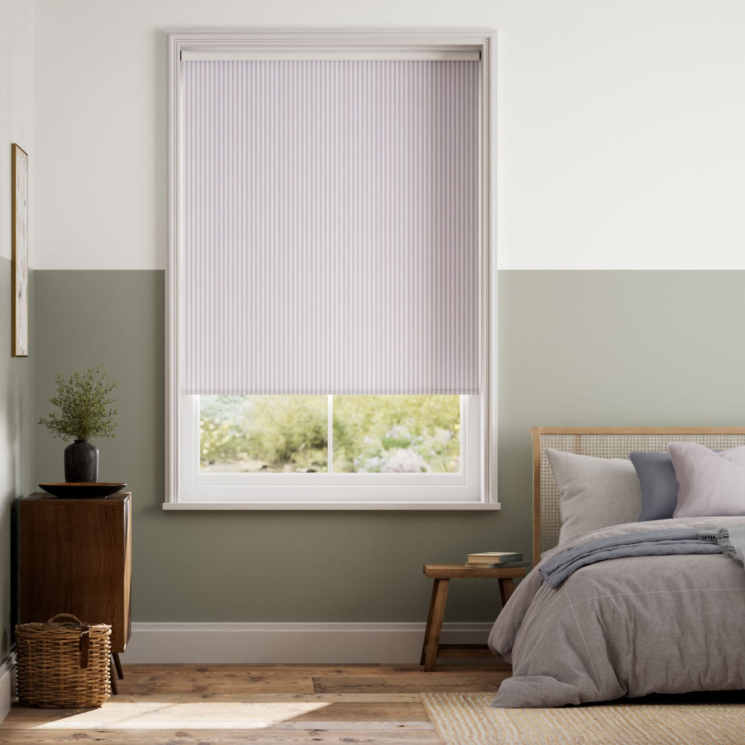 Roller Blind Twist2Go Choices Ella Stripe Lavender 