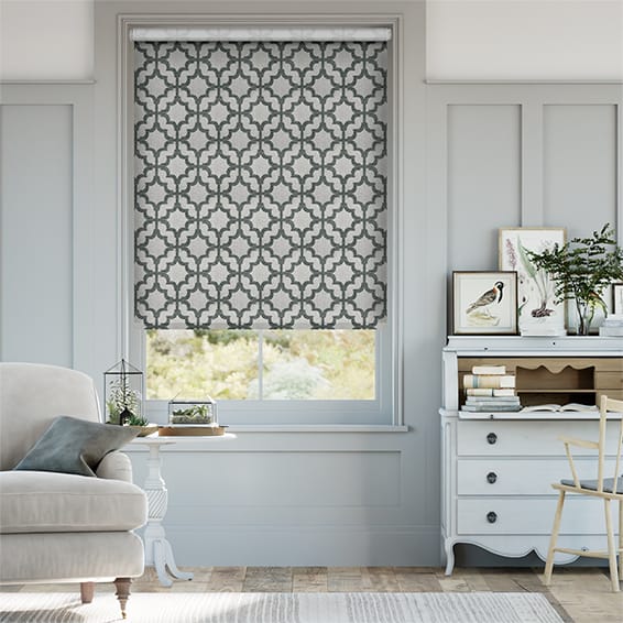 Roller Blind Choices Lattice Charcoal