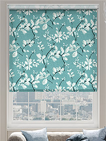 Choices Madelyn Linen Tropical Blue Tende a rullo anteprima immagine