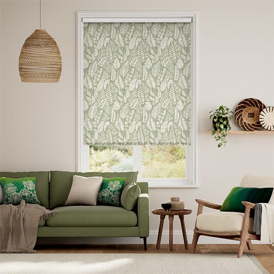 Tenda a rullo Gira Facile Choices Scandi Lino Vintage Verde