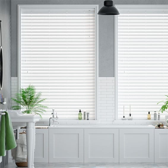 Veneziana effetto legno Classics Simply White - 50mm Slat