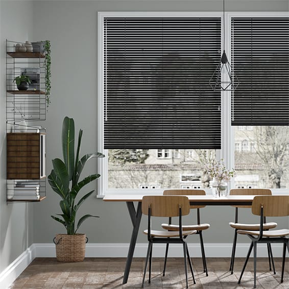 Venetian Blind Click2Fit LaMode Black Satin - 25mm Slat