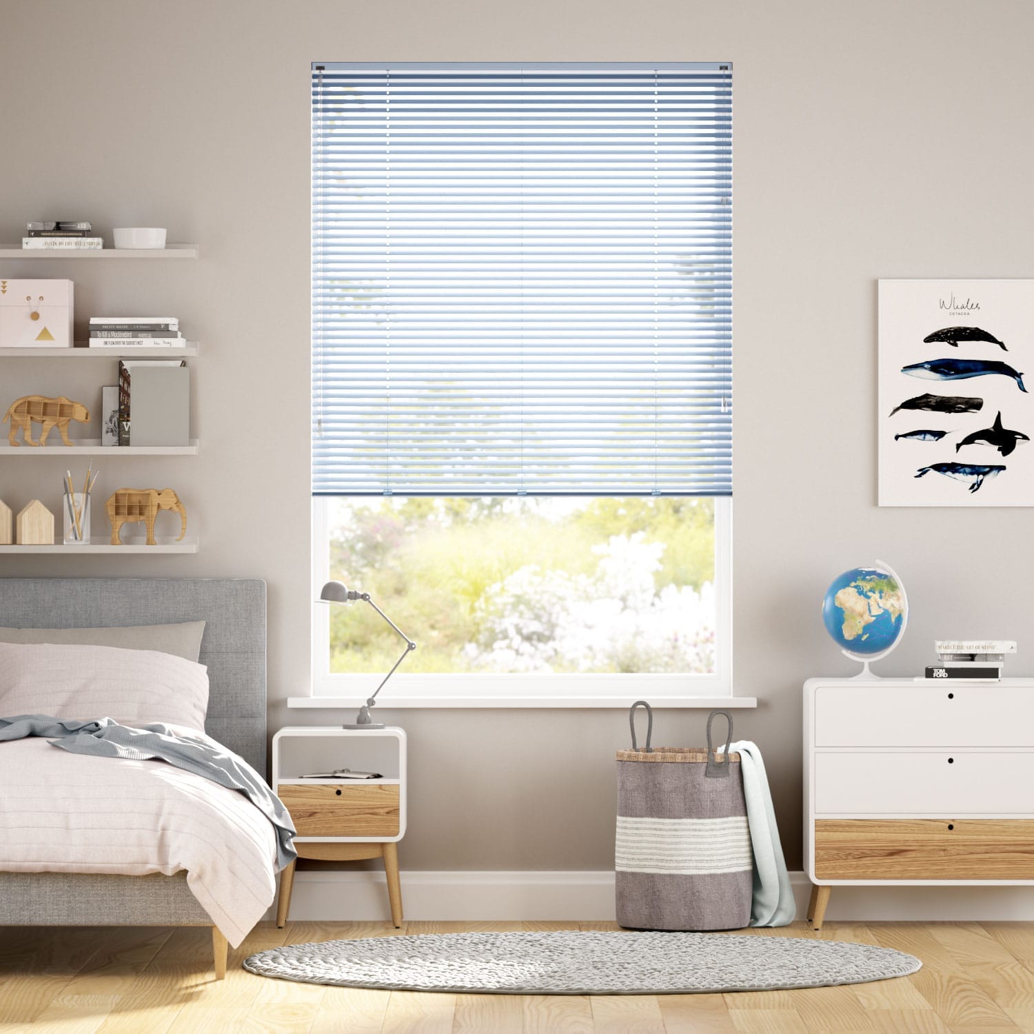 Venetian Blind Click2Fit Spirit Pastel Blue - 25mm Slat