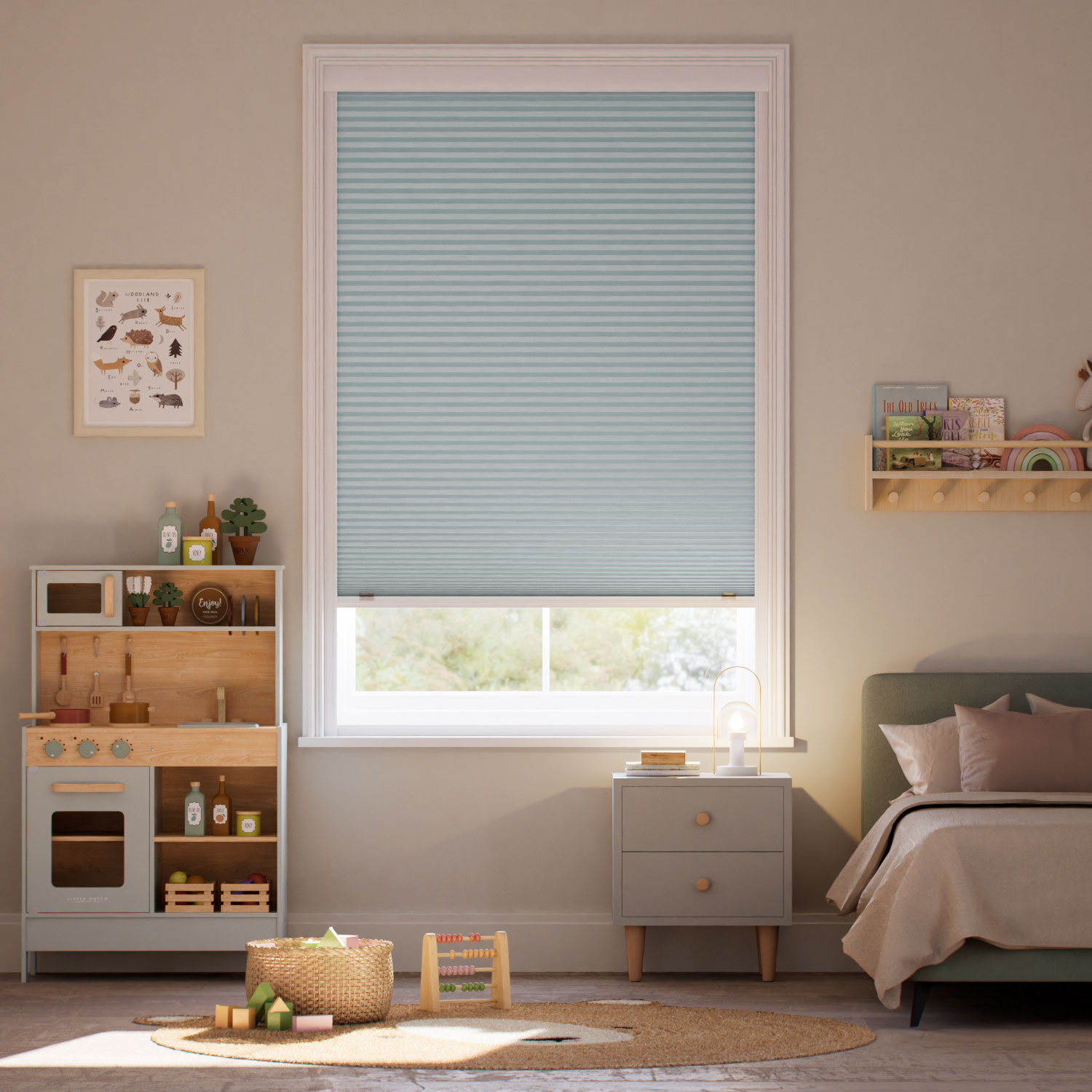 Thermal Blind Click2Shade Blackout Blue Haze