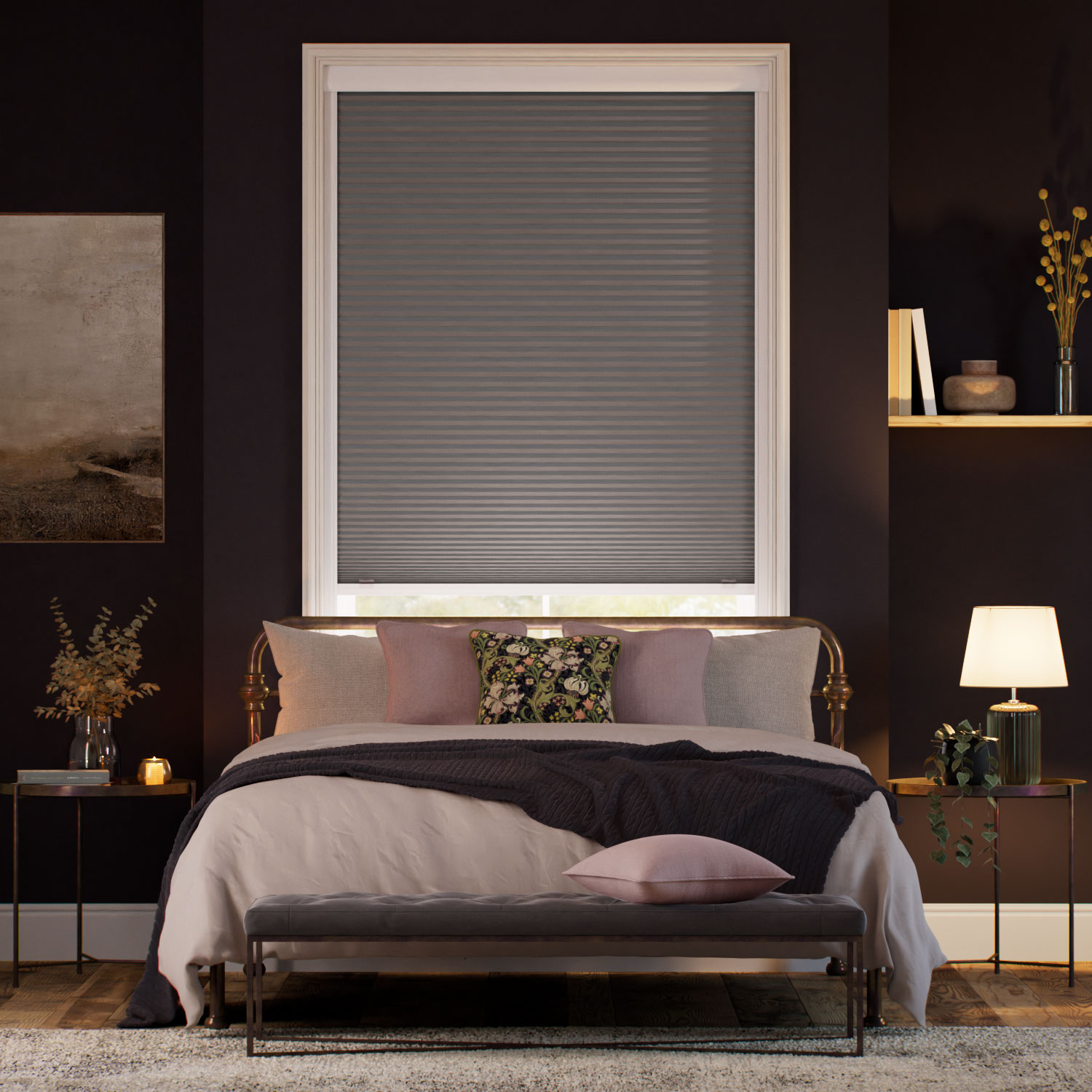 Thermal Blind Click2Shade Blackout Dark Grey