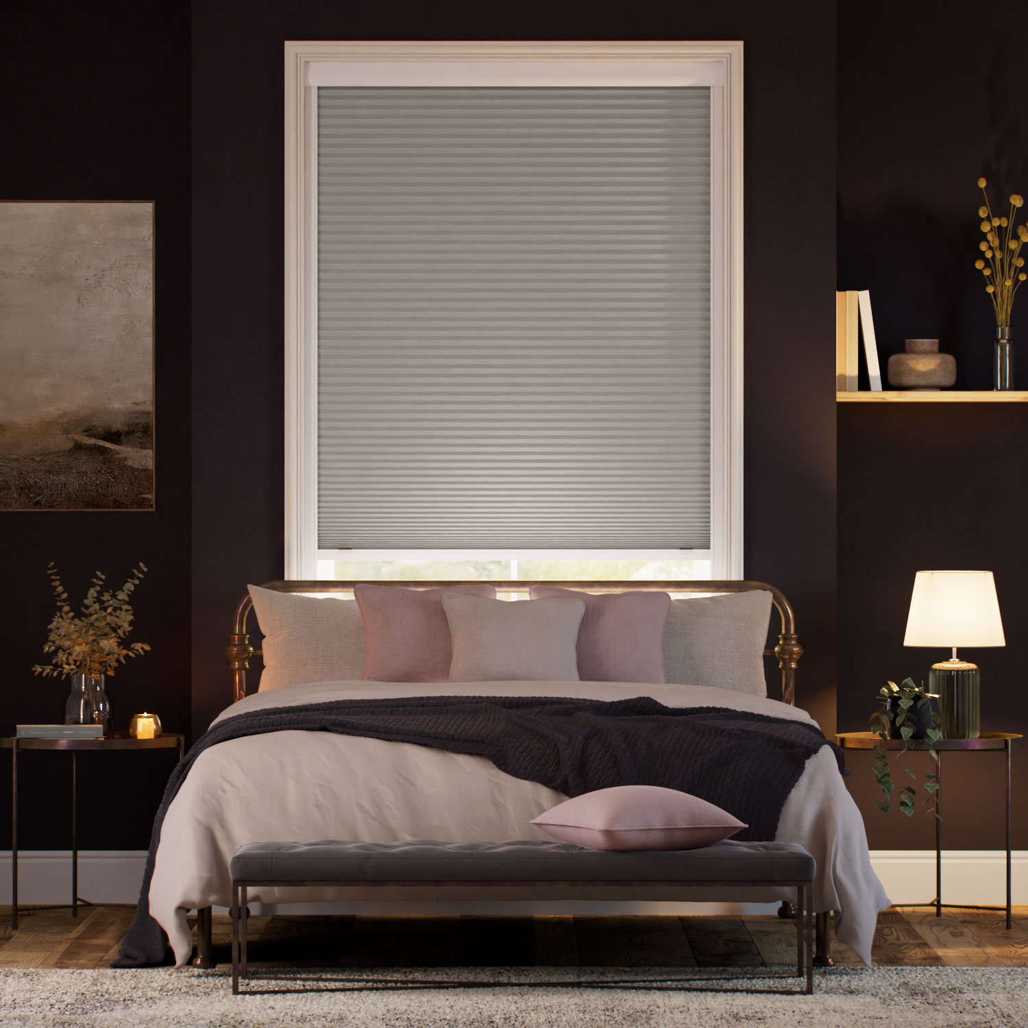 Thermal Blind Click2Shade Blackout Gainsboro Grey