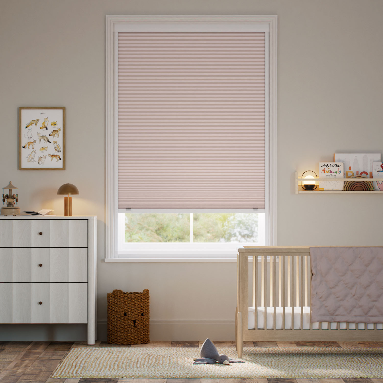 Thermal Blind Click2Shade Blackout Pink Blush