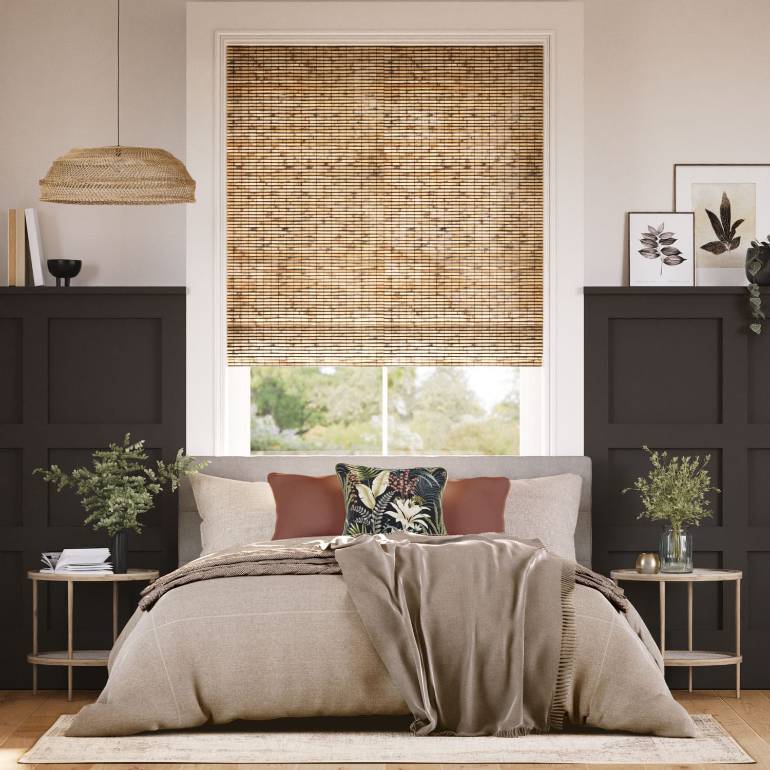 Roman Blind Cusco Maple