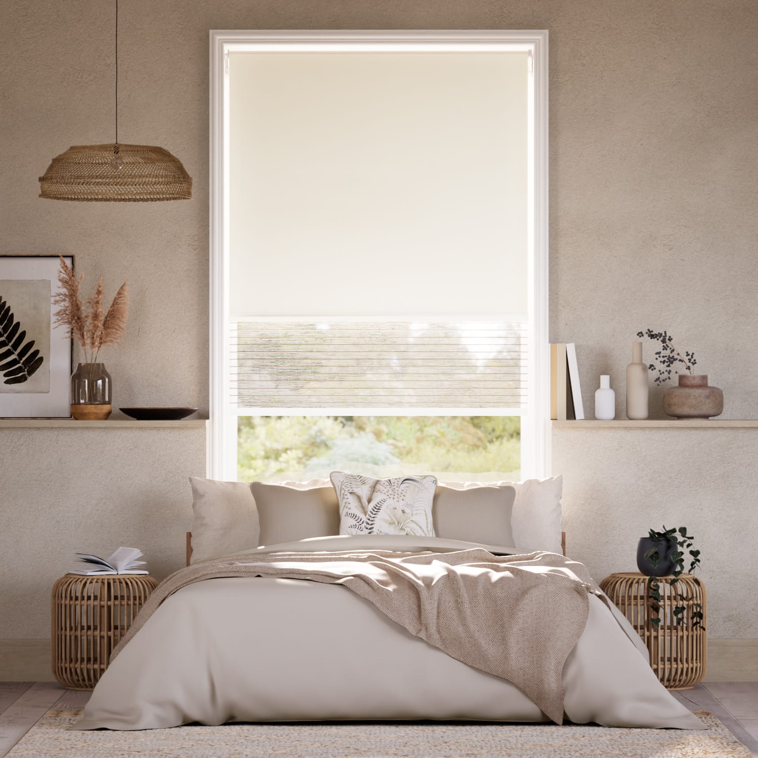 Double Roller Blind Twist2Go Alia Limestone