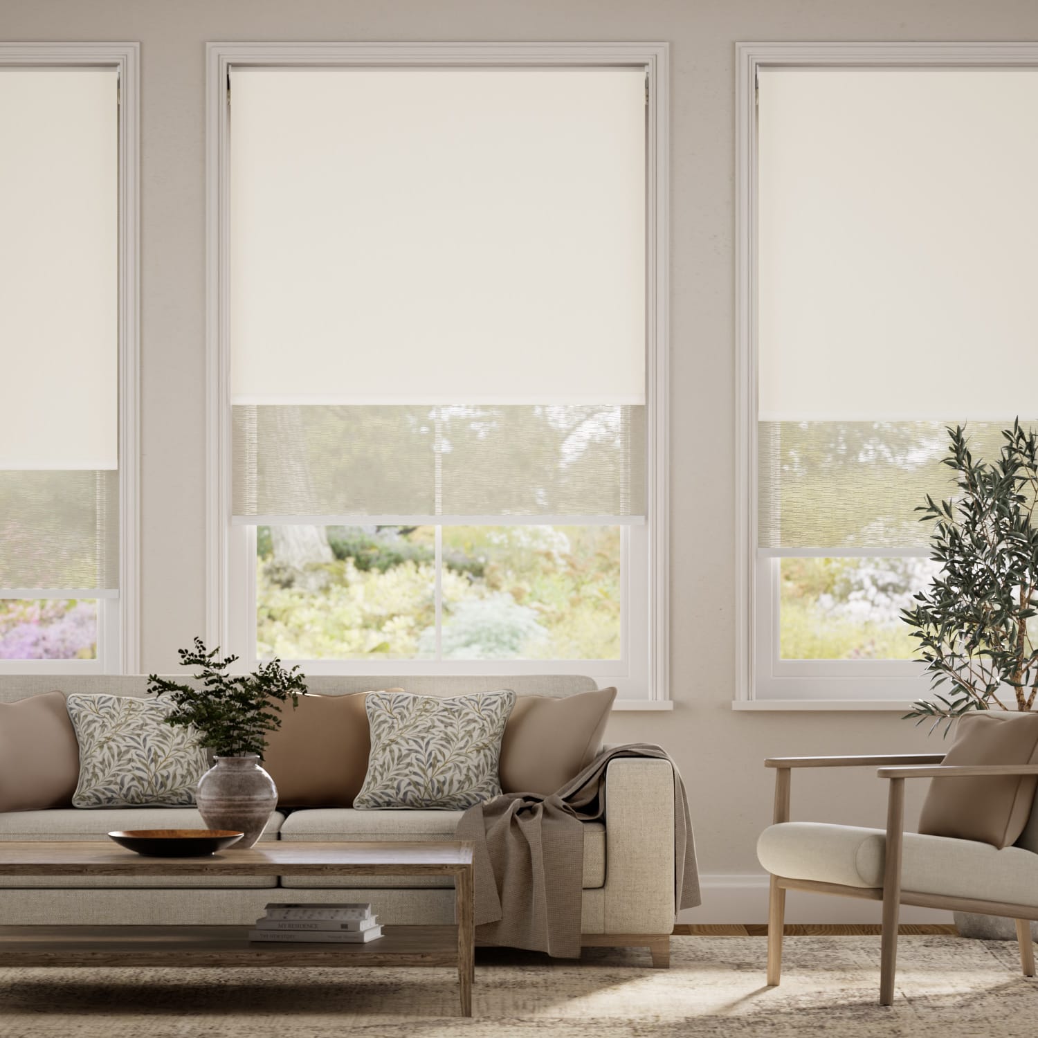 Double Roller Blind Twist2Go Alia Sepia