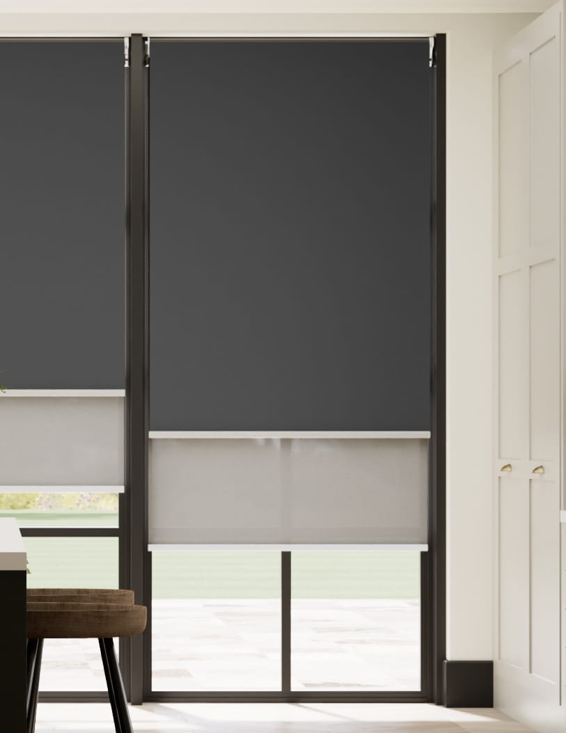 Doppio Rullo Classic Antracite Double Roller Blind anteprima immagine