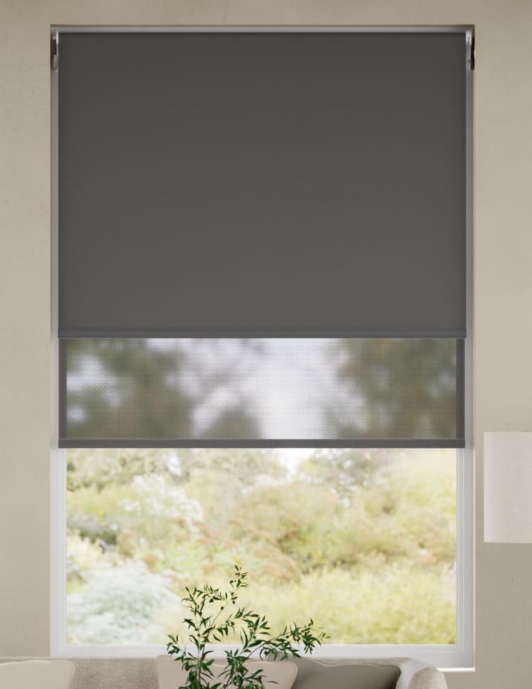 Double Roller Ore Grey Double Roller Blind anteprima immagine