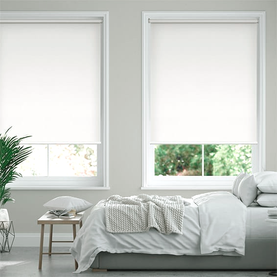 Roller Blind Electric Eco-Friendly Blackout Ivory