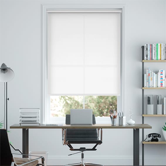 Roller Blind Eco-Friendly Dimout Pure White