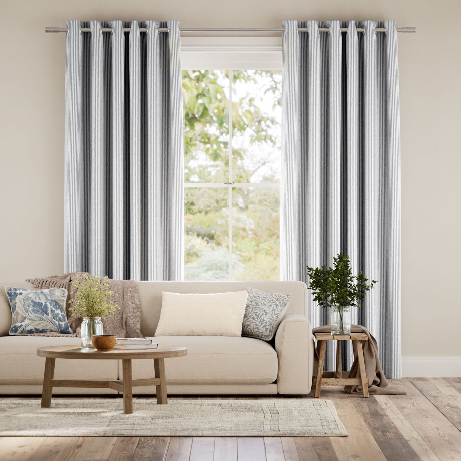 Curtains Ella Stripe Storm 