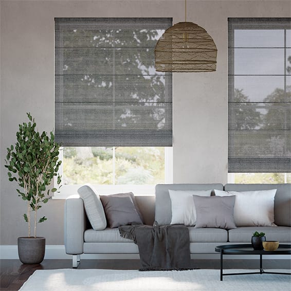 Roman Blind Eloise Voile Slate Grey