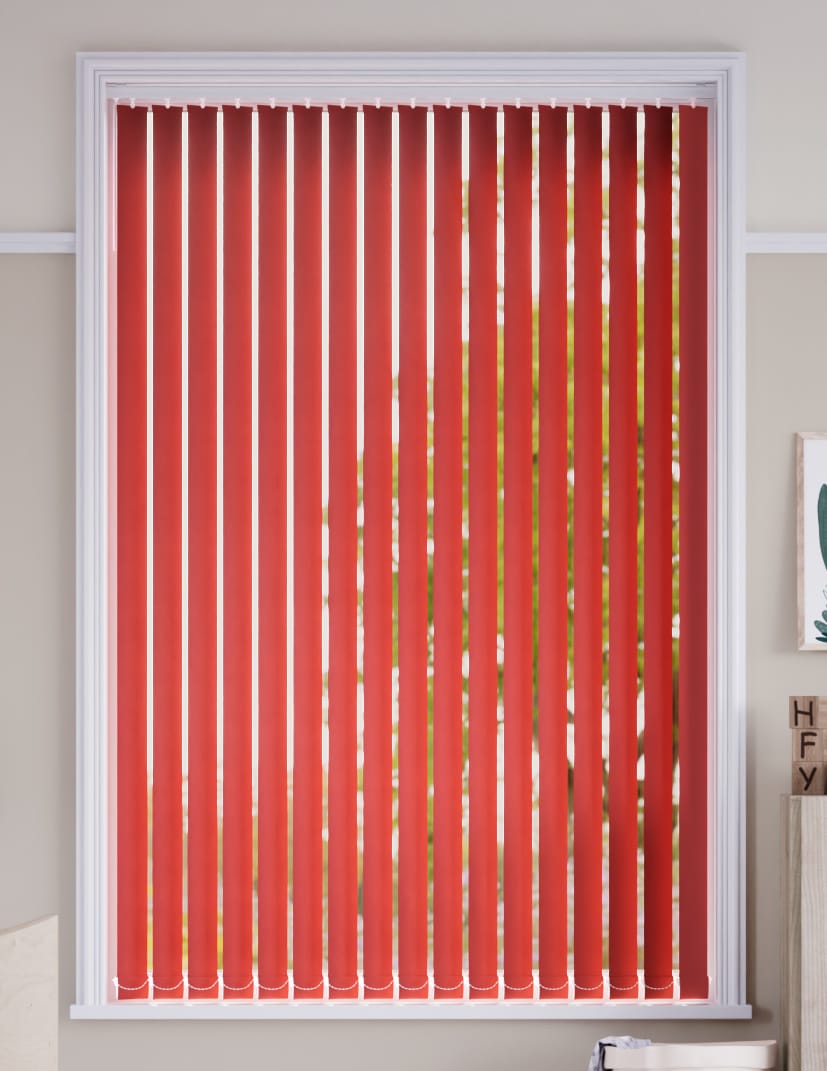 Valencia Simplicity Red Vertical Blind anteprima immagine