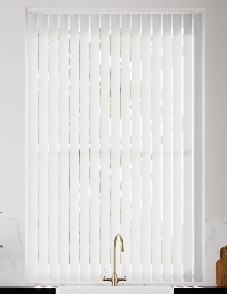 Valencia Bianco Brillante Vertical Blind anteprima immagine