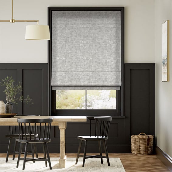 Roman Blind Harlow Woven Grey