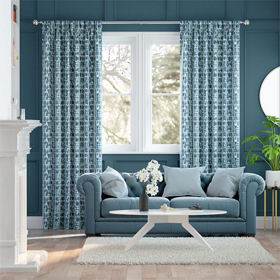 Curtains Kelambu Texture Indigo