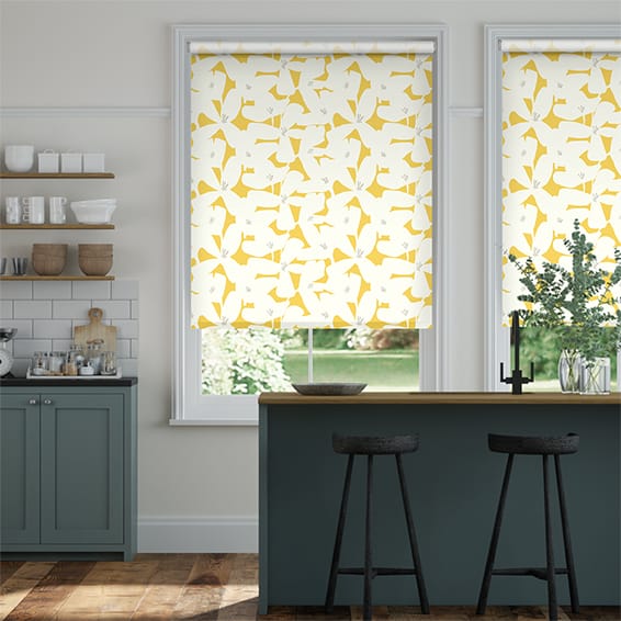 Roller Blind Kukka Honey