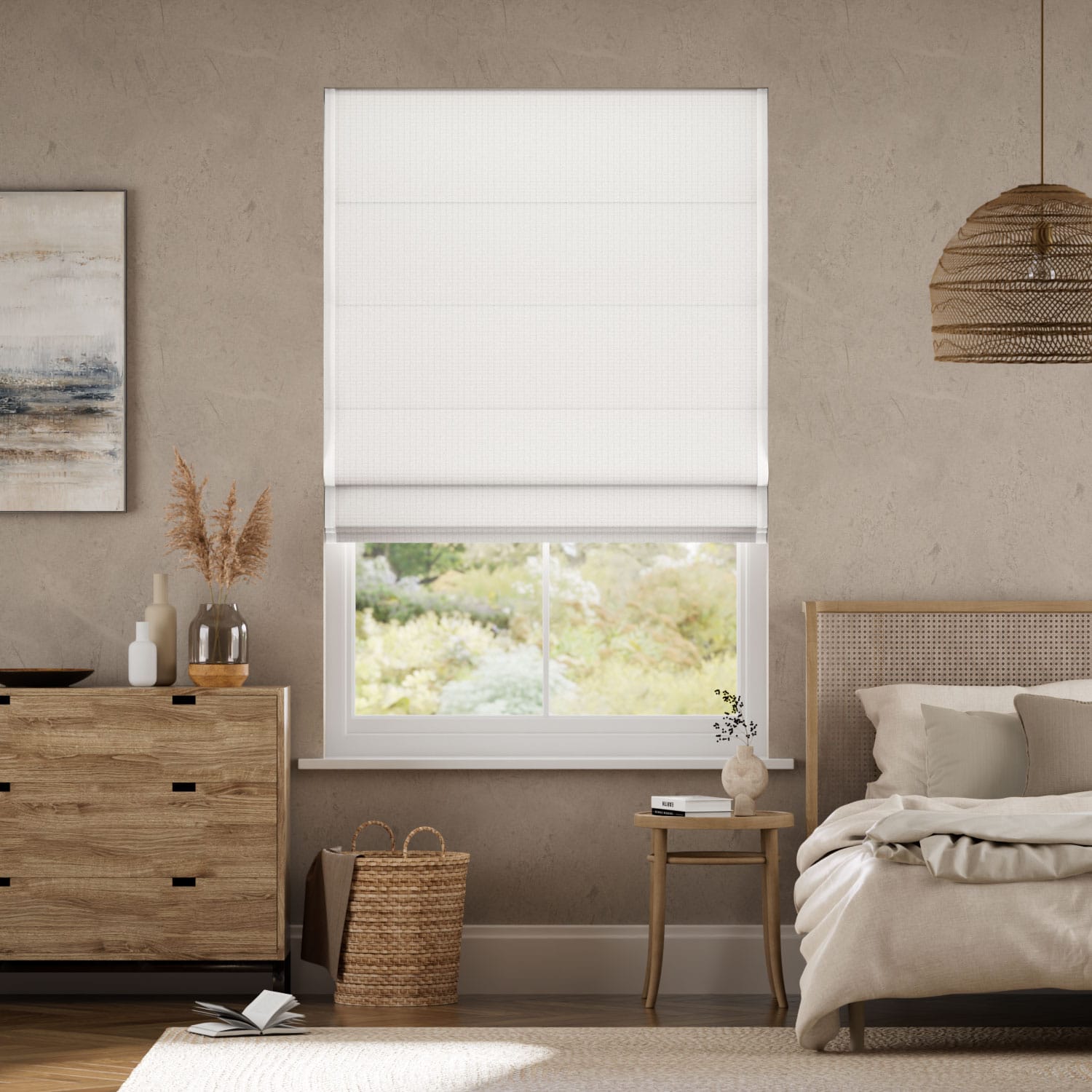 Roman Blind Lima Alabaster & Bone