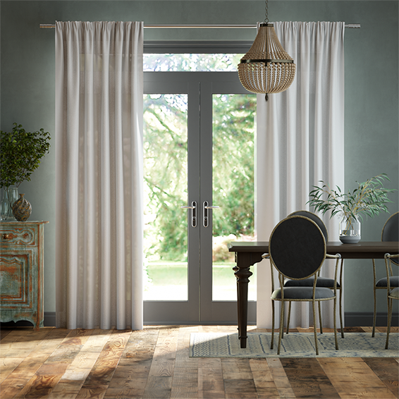 Curtains Lumiere Unlined Arlo Modern Grey