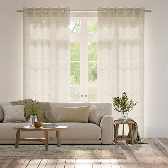 Curtains Lumiere Unlined Arlo Oatmeal