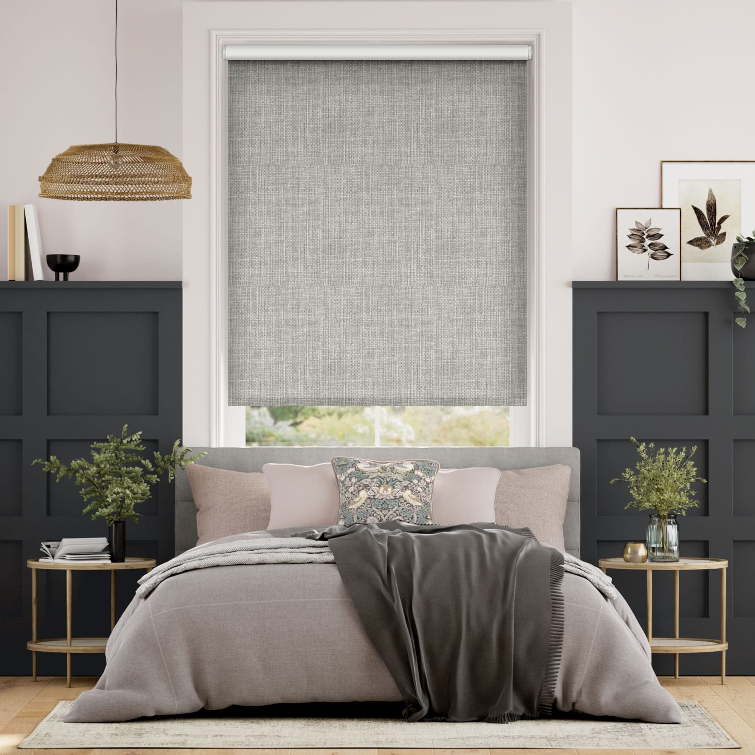 Roller Blind Twist2Go Moda Blockout Ash Grey