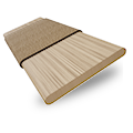 Natural Bamboo Driftwood & Praline Veneziane in legno  Immagine campione