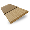 Natural Bamboo Jute & Praline Veneziane in legno  Immagine campione