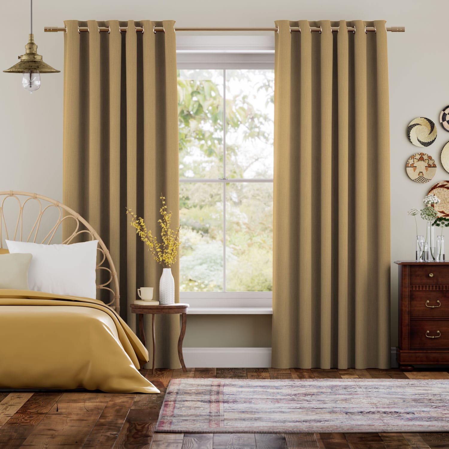 Tenda classica Paleo Linen Mustard 