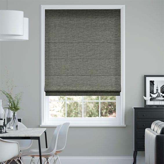 Roman Blind Plush Chenille Pewter