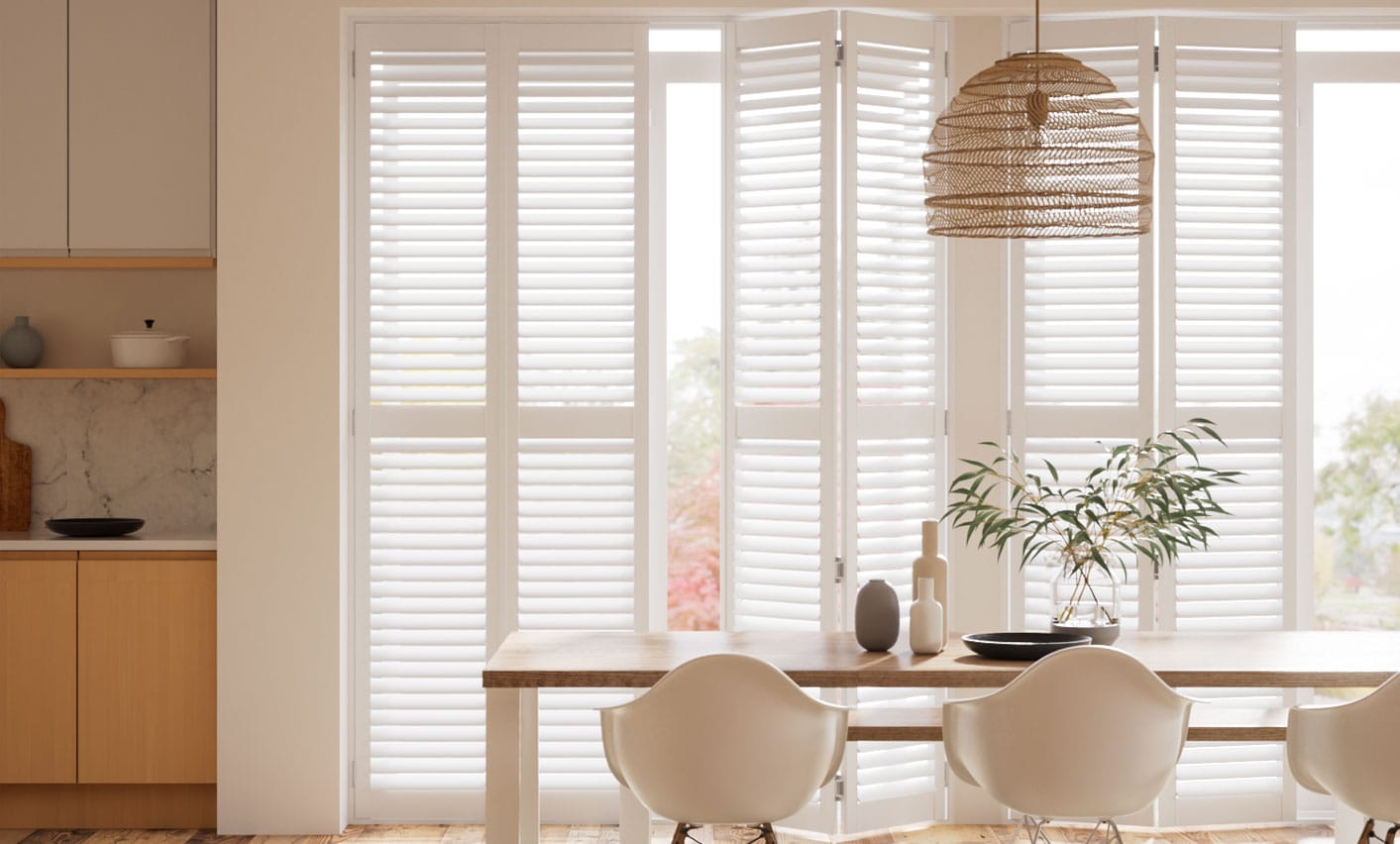 San Jose Brilliant White Shutter Blinds anteprima immagine