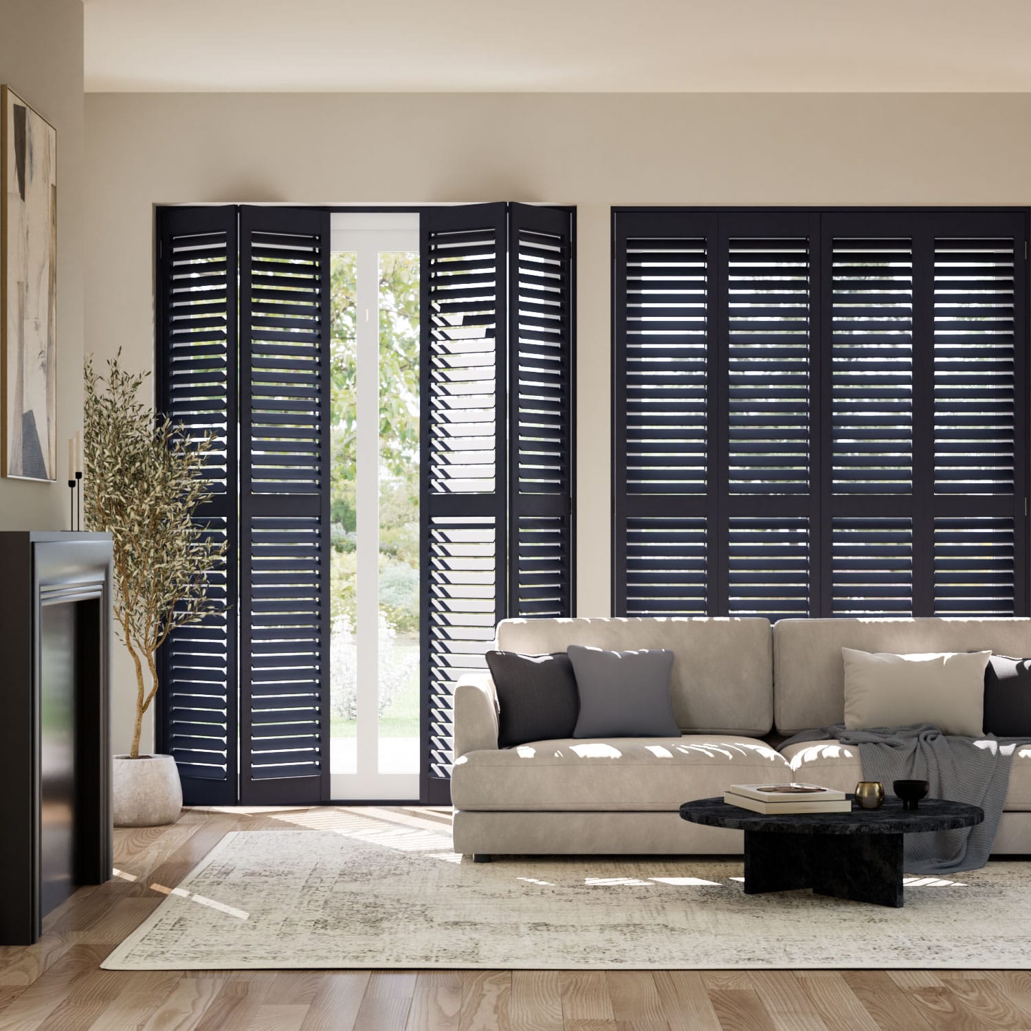 Shutter Blinds San Jose Premium Midnight Blue