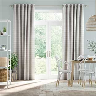 Scandinavia Stripe Aqua Tende a bastone anteprima immagine