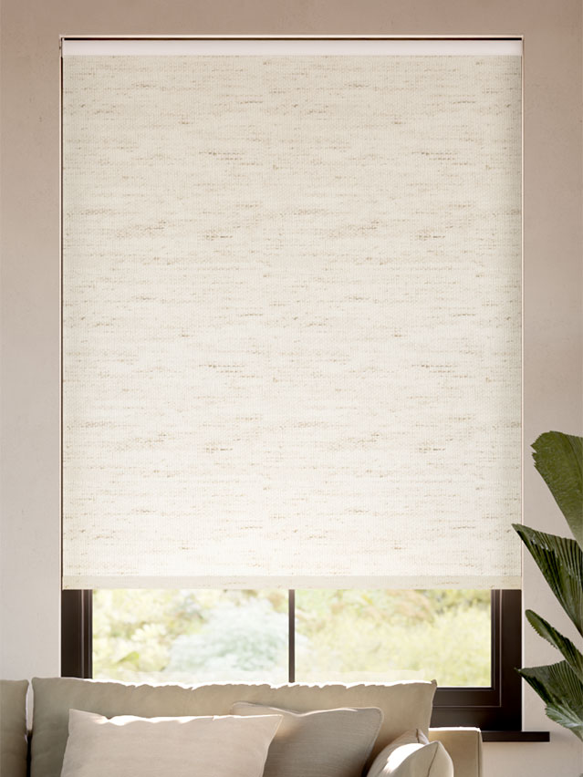 Sevilla Blackout Linen Alabaster Tende a rullo anteprima immagine