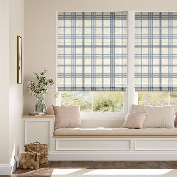 Roman Blind Stamford Cornflower Blue